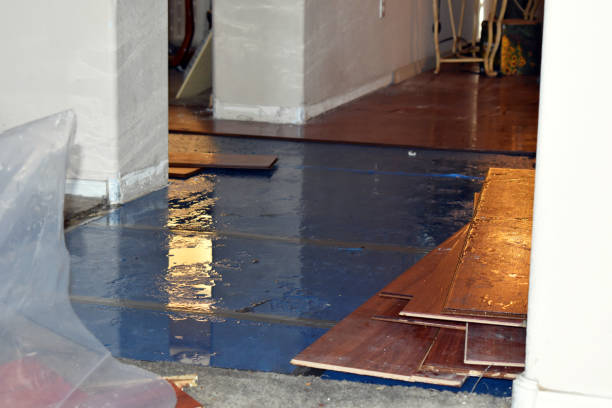 Professional Flood Damage Repair technician working in Lampasas, TX